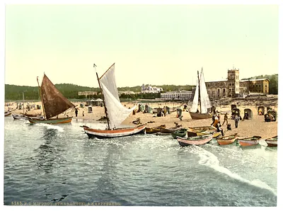 Hotel on the beach and Kaffeeberg Misdroy Pommeraina Germany (i.e. Miedzyzdroje Poland)