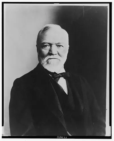 [Andrew Carnegie, half-length portrait, facing front] / photo by Davis & Sanford.