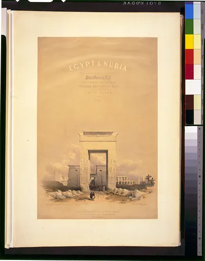 Great gateway, leading to the Temple of Karnac--Thebes / David Roberts, R.A.