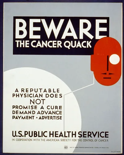 Beware the cancer quack A reputable physician does not promise a cure demand advance