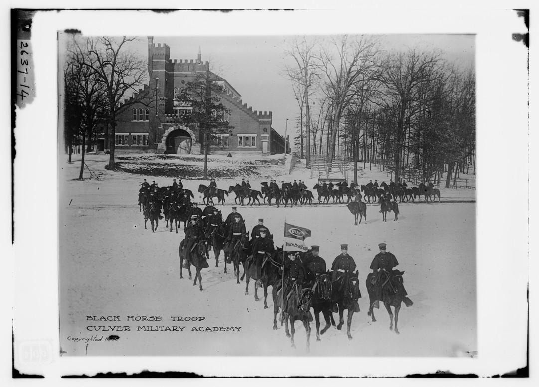 Black horse troop - Culver Military Academy, n/a — historic photograph