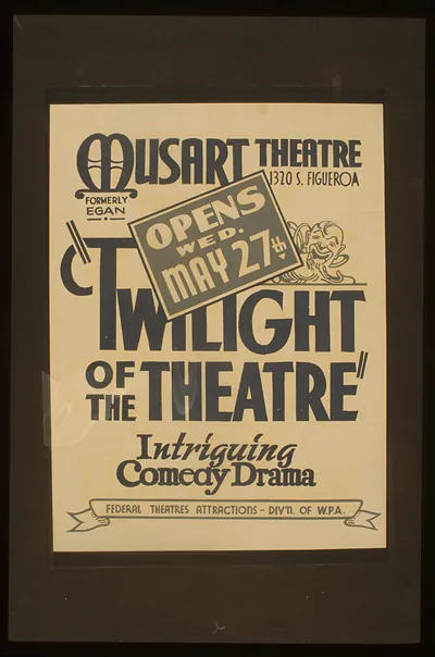 Twilight of the theatre Intriguing comedy drama.