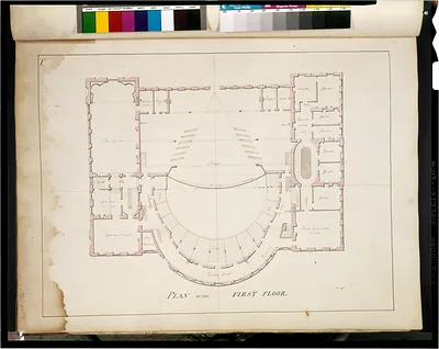 [Theater and hotel building (Theatre Richmond Virginia. 11-1st floor plan]"