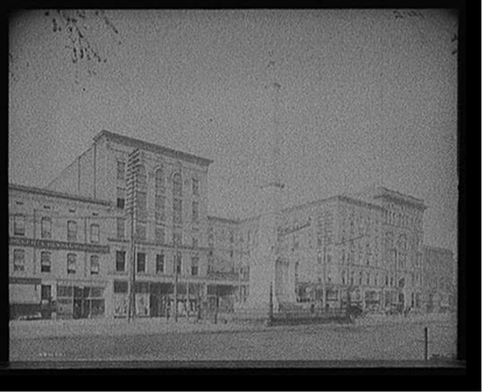 [Albion Hotel and Confederate Monument, Augusta, Ga.], [between 1900 and 1910] — historic photograph