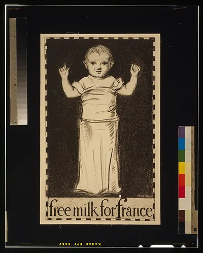 Free milk for France / Albert Sterner.