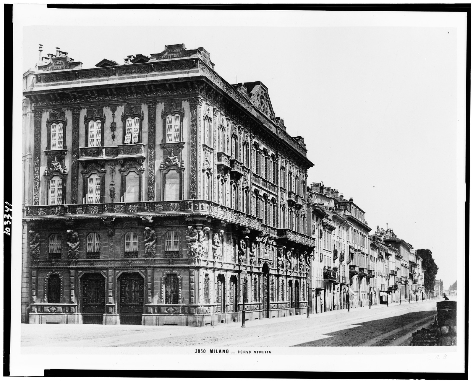 Milano. Corso Venezia, [ca. 1900] — historic photograph