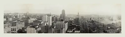 WA 1929a Seattle from New Washington Hotel PHOTO