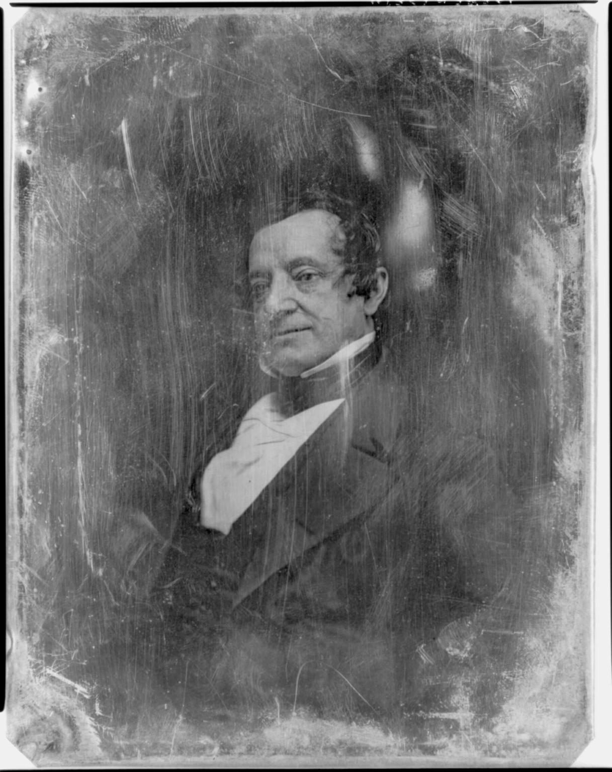 [Washington Irving, half-length portrait, three-quarters to the left], [between 1855 and 1860] — historic photograph
