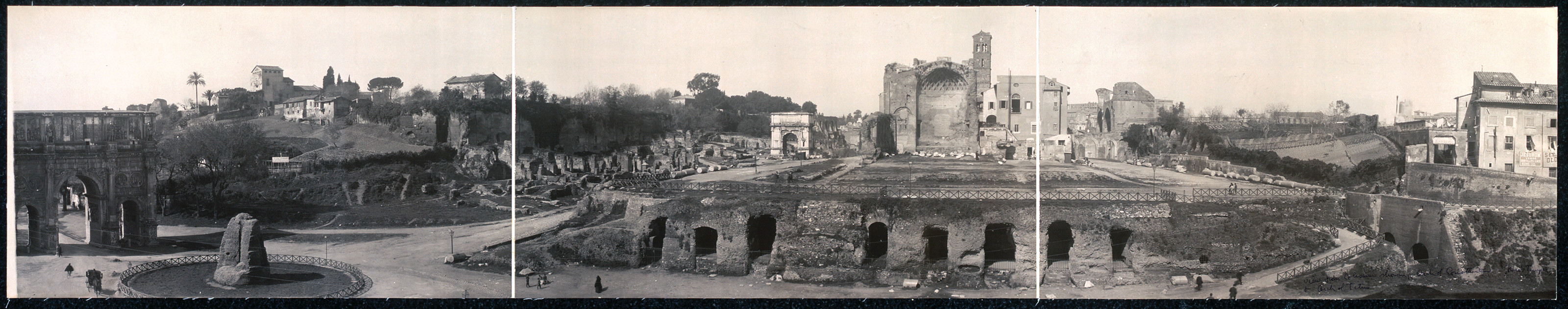 Coliseum, Arch of Constantine, Neros Temple, Tiitus, Italy, 1909, 1909 — historic image