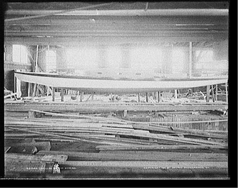 Cadillac on the stocks, c1901. — historic photograph