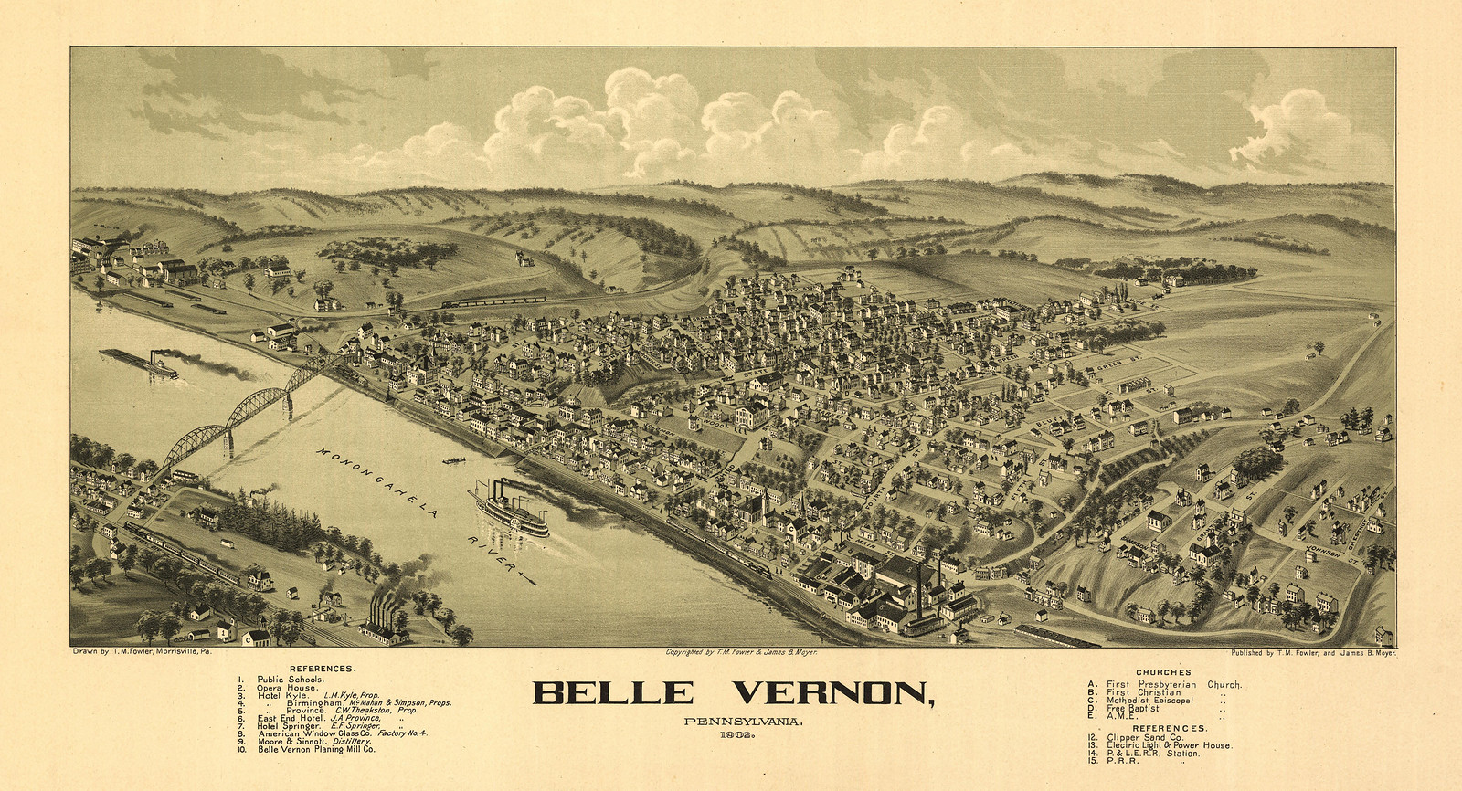 Belle Vernon, Pennsylvania, 1902, 1902 — antique map