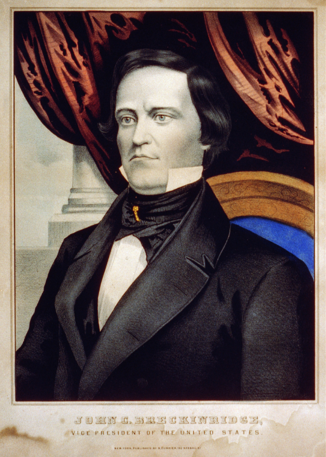 John C. Breckinridge: Vice President of the United States, New York : Published by N. Currier, [between 1835 and 1856] — antique lithograph