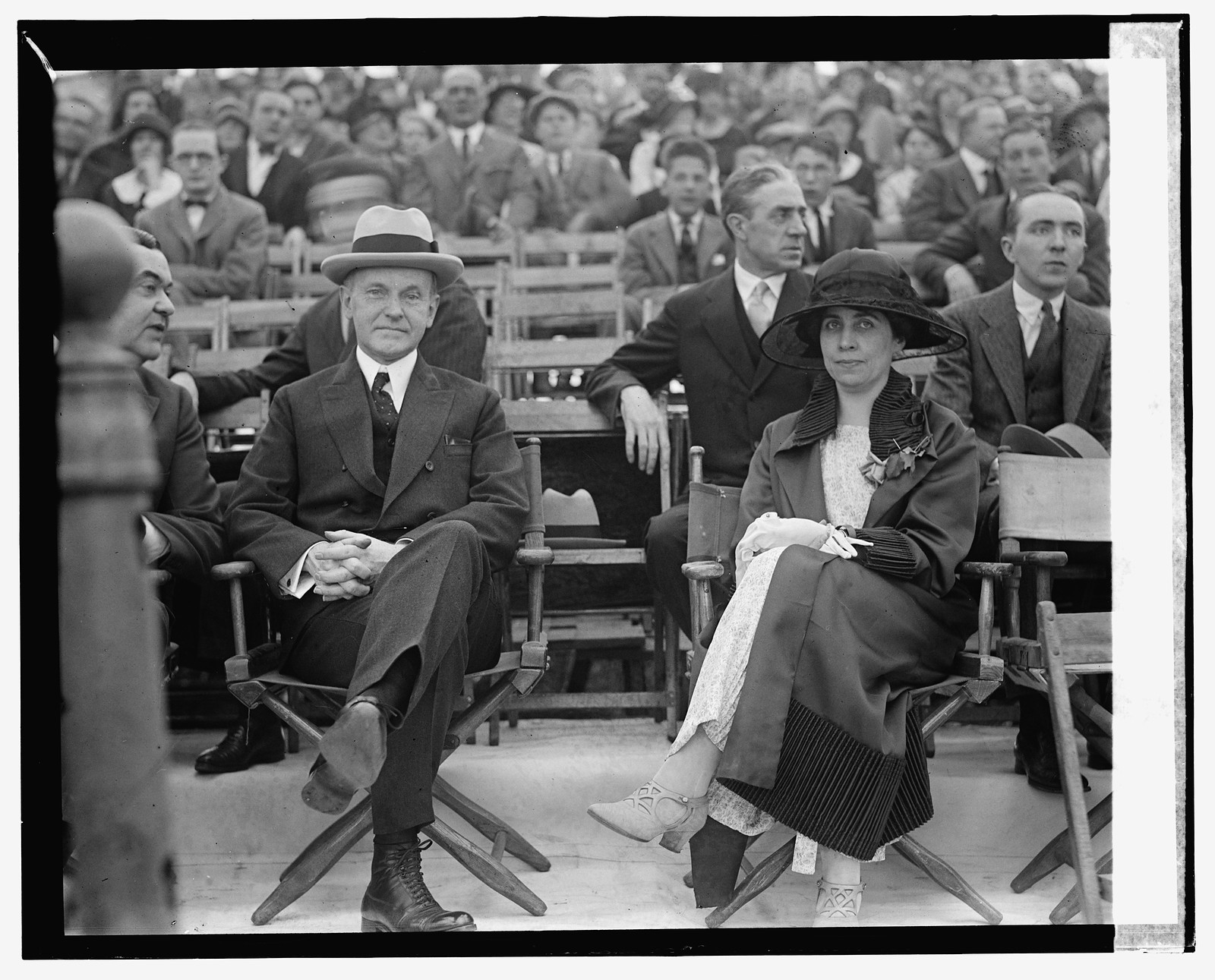 Coolidge & Mrs. C. at circus, 5/13/24, [19]24 May 13. — historic photograph