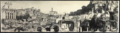E Roman Forum looking towards Coliseum, Italy, 1909