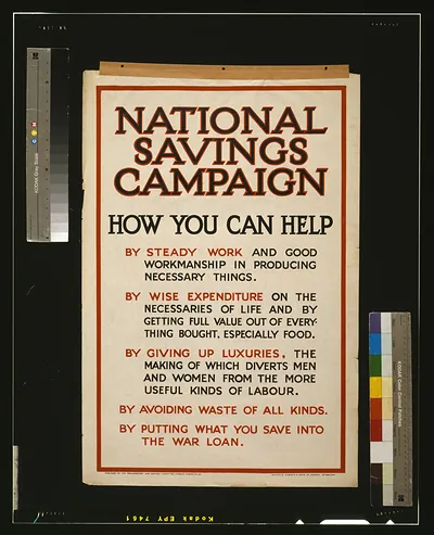 National savings campaign. How you can help / printed by Roberts & Leete Ltd., London.