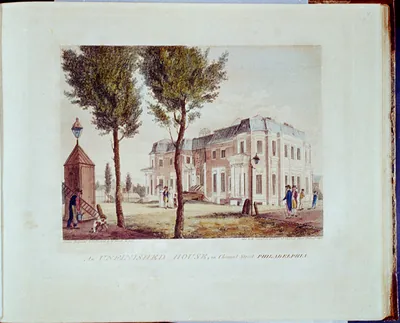 An Unfinished House, in Chestnut Street, Philadelphia
