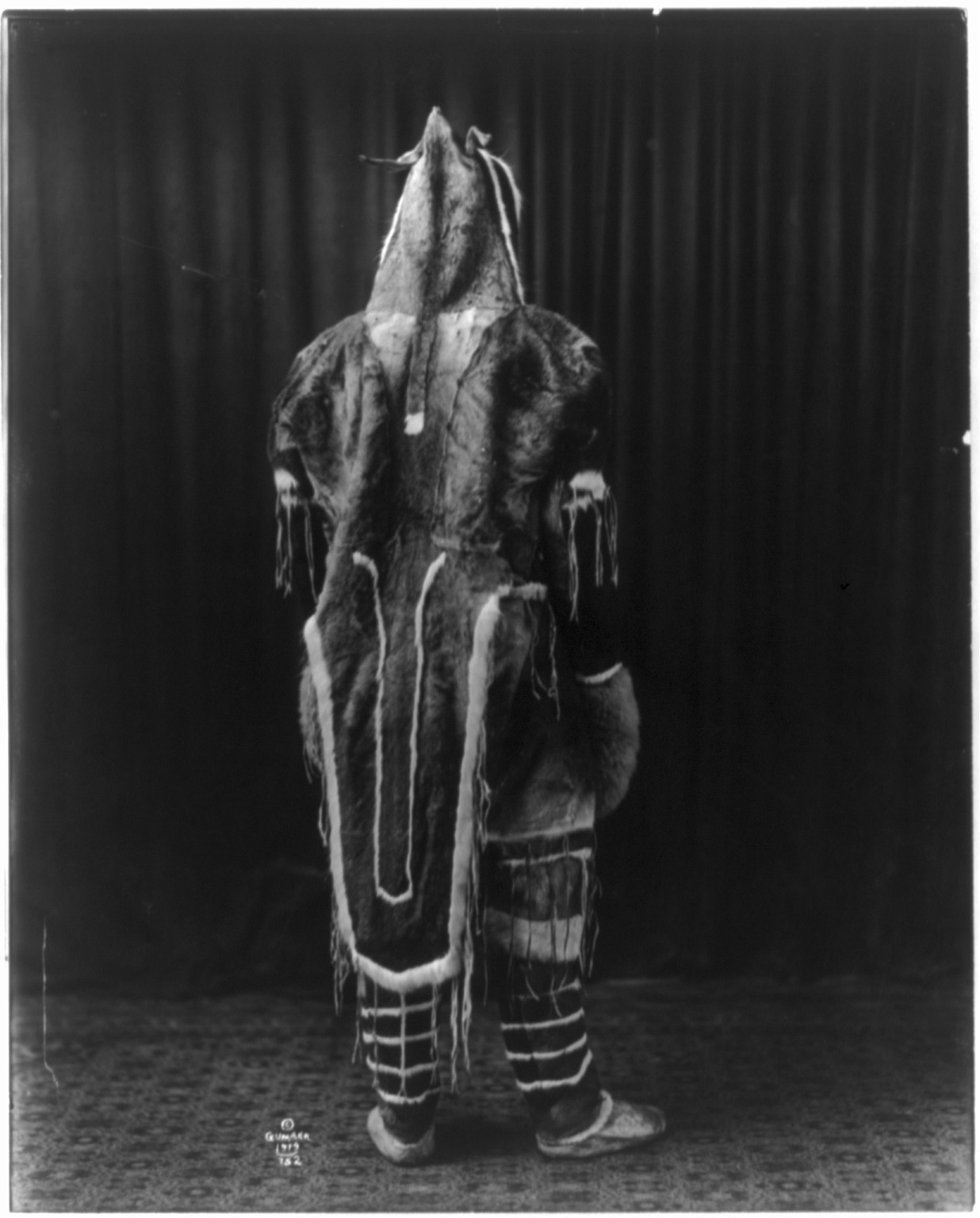 [Rear view of person in Eskimo costume], c1919 Nov. 10. — historic photograph