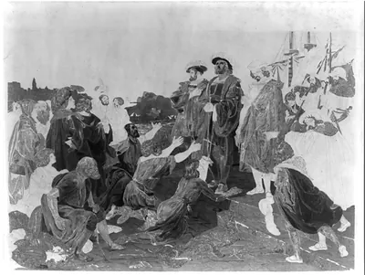 [The return of Columbus in chains to Cadiz]