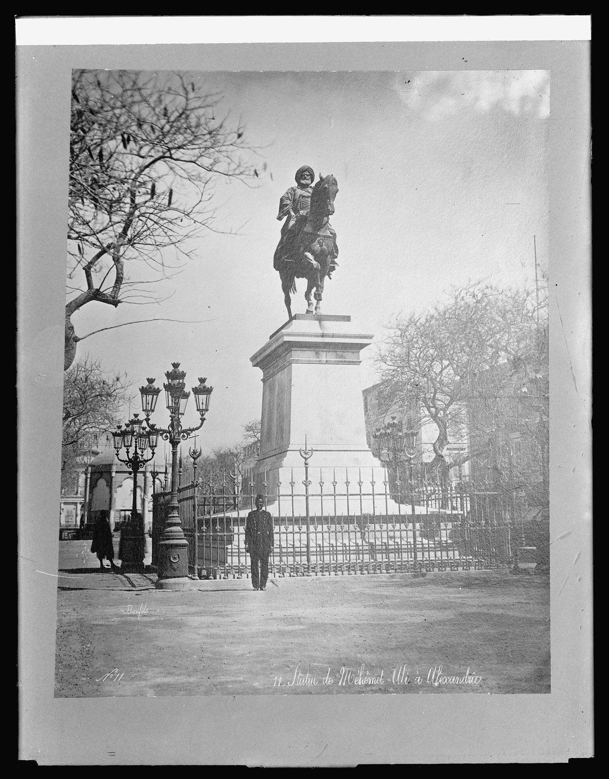 Statue of Mehemet Ali at Alexandria, [Eqypt], [between 1910 and 1926] — historic photograph