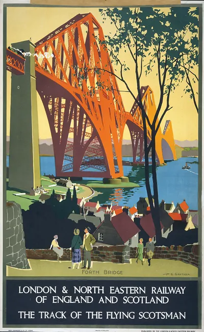 London & North Eastern Railway of England and Scotland - The track of the Flying Scotsman / H. G. Gawthorn.