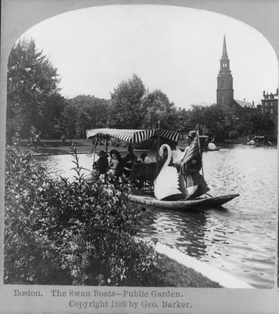 Boston. The Swan Boats—Public Garden