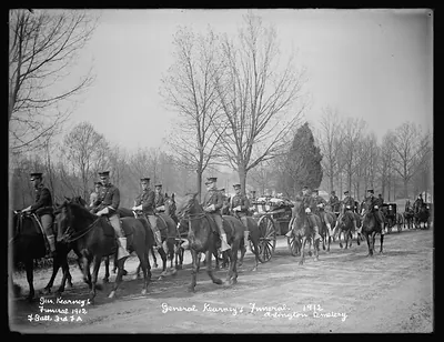General Kearney's funeral, 1912, F. Batt, 3rd F.A., Arlington Cemetery, [Virginia]