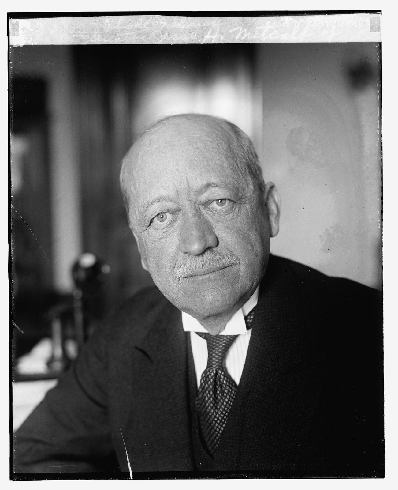 Senator Jesse H. Metcalf of Rhode Island, [12/1/24], [1924 December 1] — historic photograph