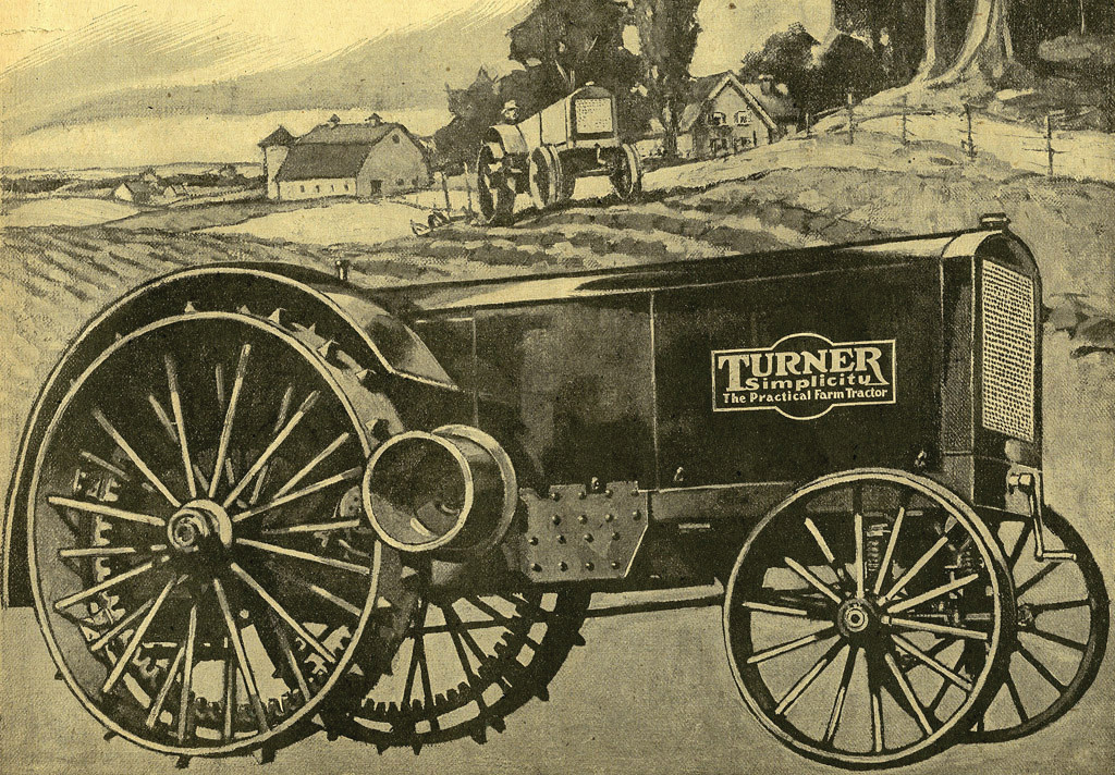Turner Simplicity, The Practical Farm Tractor, printed illustration — historic print
