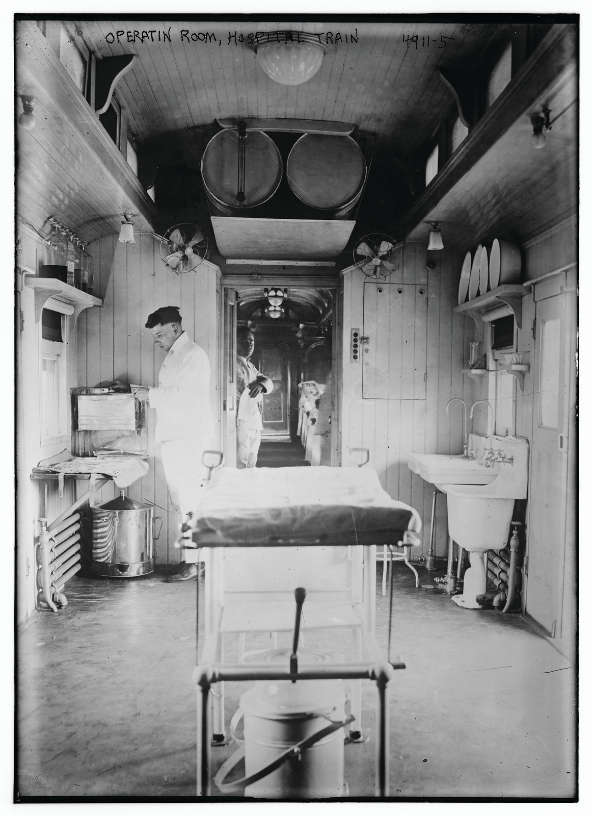 Operation Room, hosp. Train, n/a — historic photograph