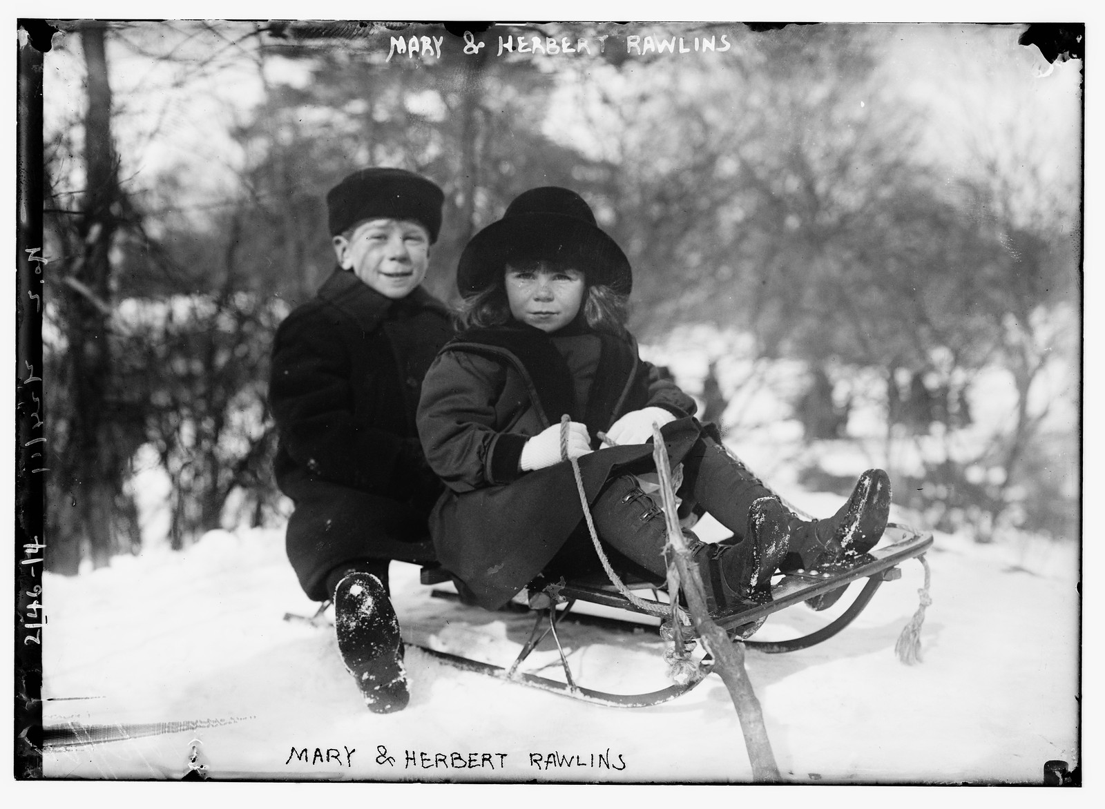 Mary and Herbert Rawlins, n/a — historic photograph