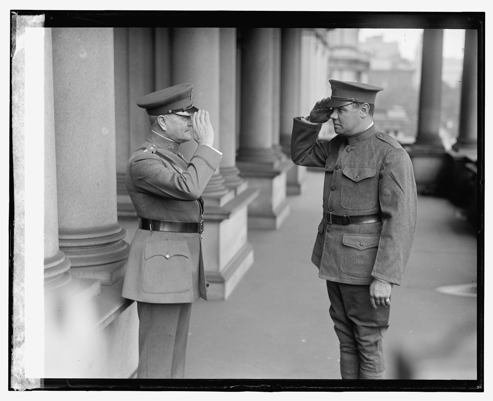 Pershing & Babe Ruth, 5/28/24, [19]24 May 28. — historic photograph