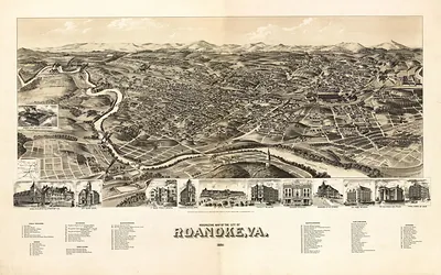 VA Roanoke 1891 MAP