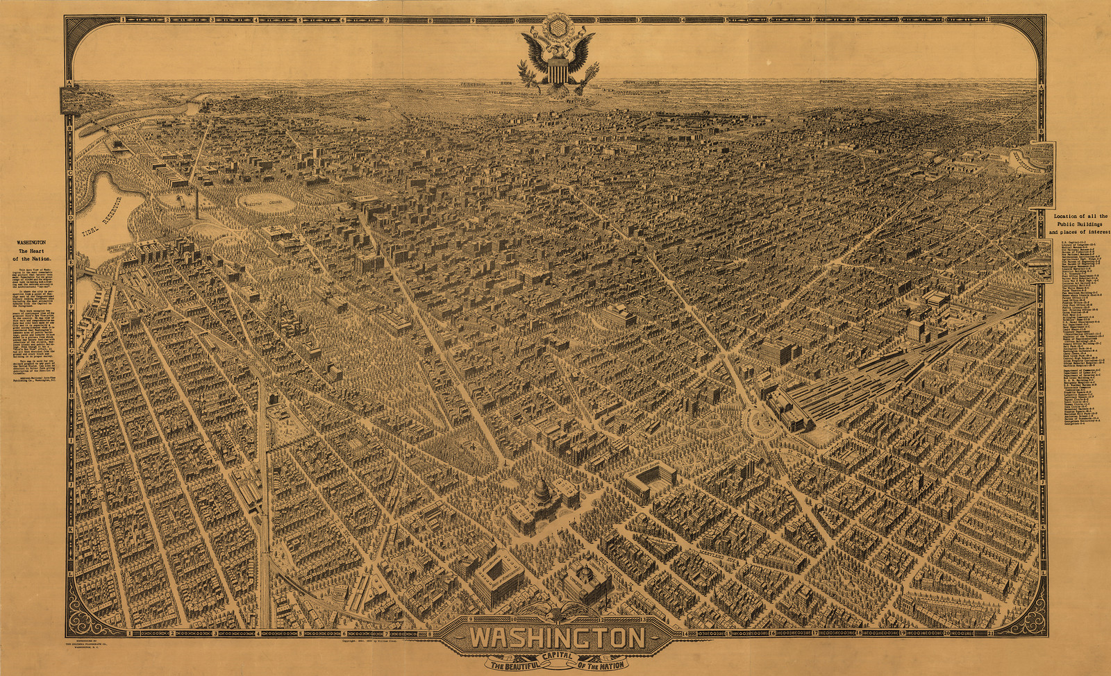 Washington, D.C., 1922, 1922 — antique map