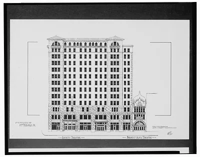 [Gayety Theatre and Shubert Alvin Theatre, 6th St. and Duquesne Way, Pittsburgh, Pennsylvania] / AFD 1924.