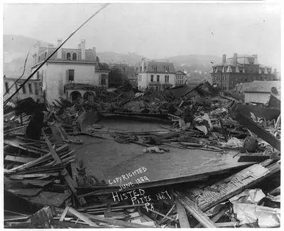 Club House and Morrell Institute, Johnstown Flood, May 31st, 1889