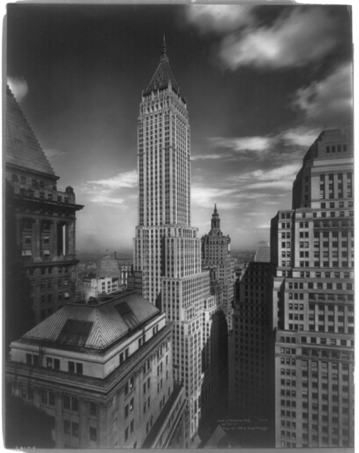 Bank of Manhattan Bldg., 40 Wall Street, New York City, c1930. — historic photograph