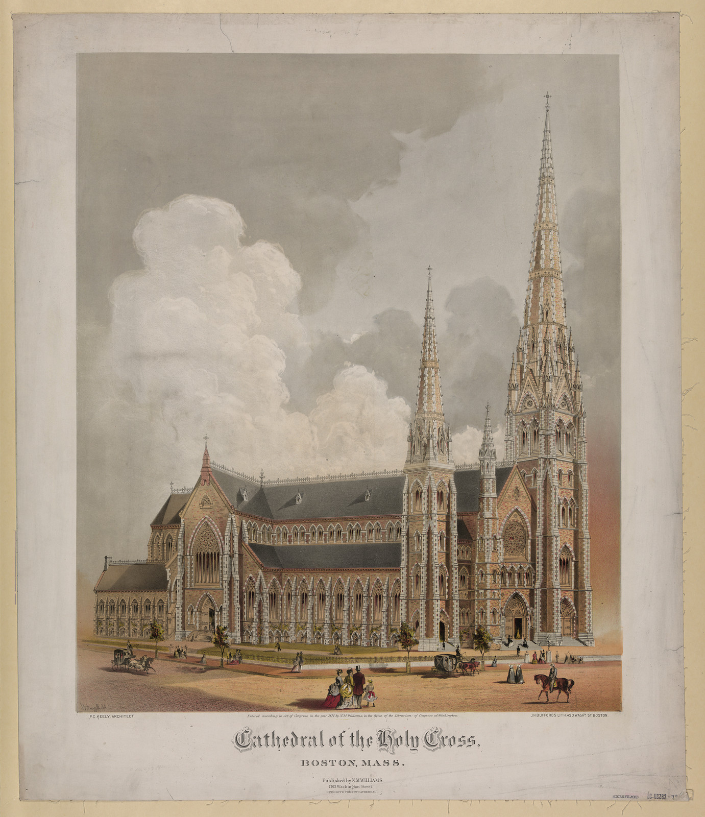 Cathedral of the Holy Cross, Boston, Mass., [between 1900 and 1906] — historic photograph