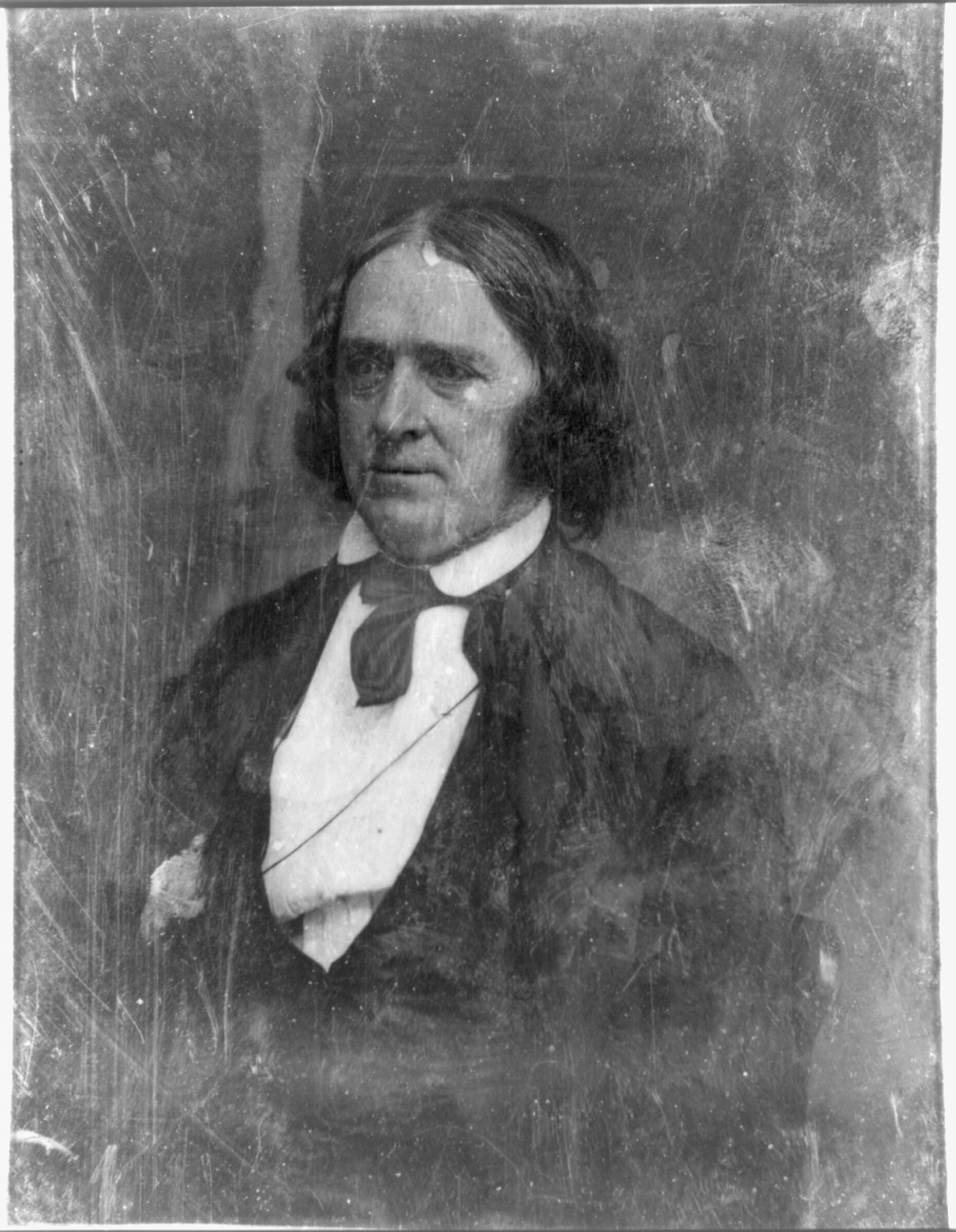 [John A. Dix, half-length portrait, three-quarters to the left, in civilian dress, with long hair], [between 1844 and 1860] — historic photograph