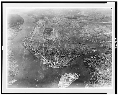 [View of New York City from two miles in the air]