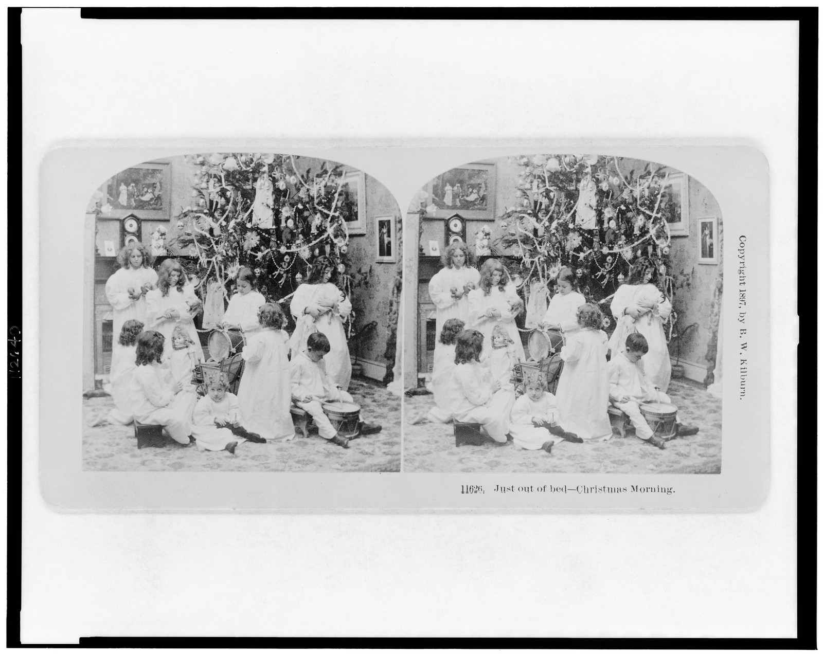 Just out of bed--Christmas morning, Littleton, N.H. : B.W. Kilburn, c1897. — historic photograph