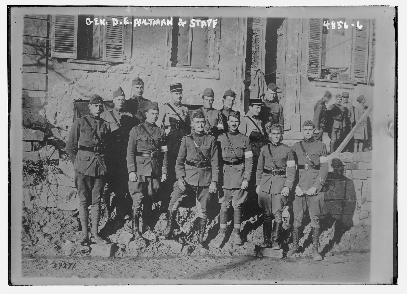 Gen. Aultman & staff, n/a — historic photograph