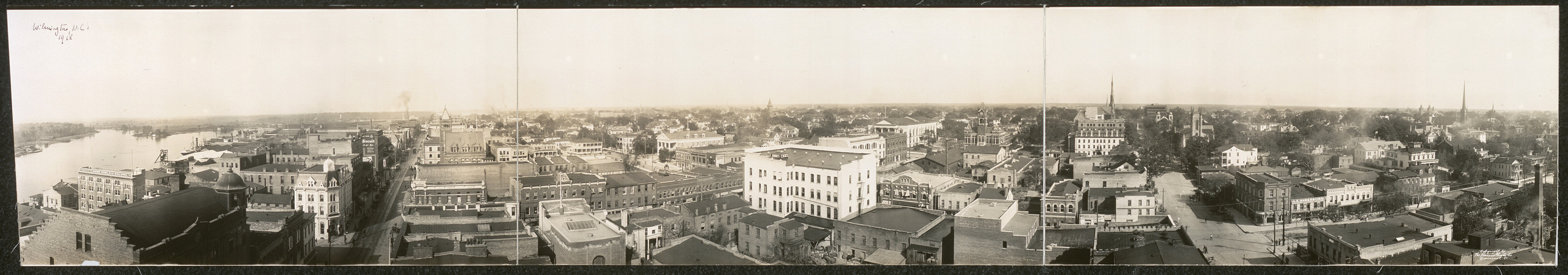 Panorama of Wilmington, North Carolina, 1918, 1918 — historic image