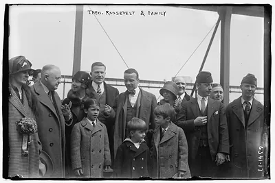 Theo. Roosevelt Jr. with family