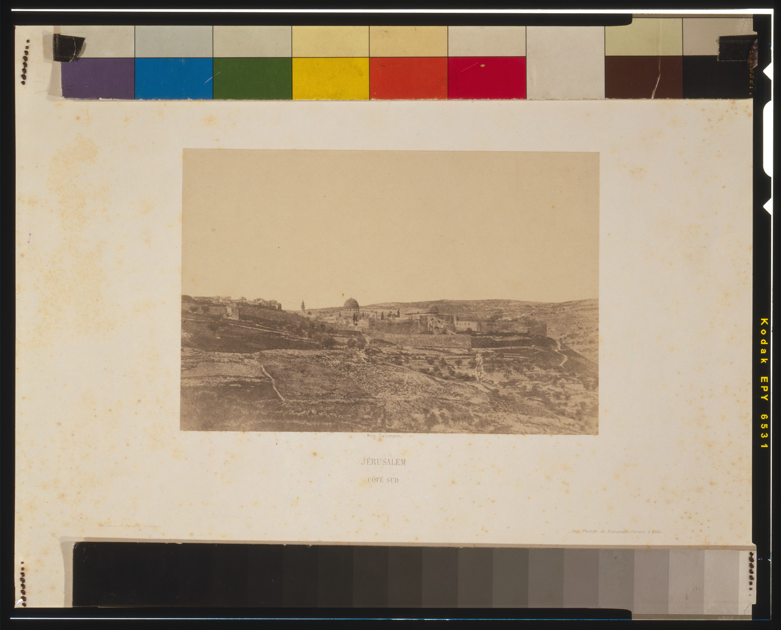 Jérusalem, Côté Sud / Aug. Salzmann., Paris : Gidé et J. Baudry, 1856. — historic photograph