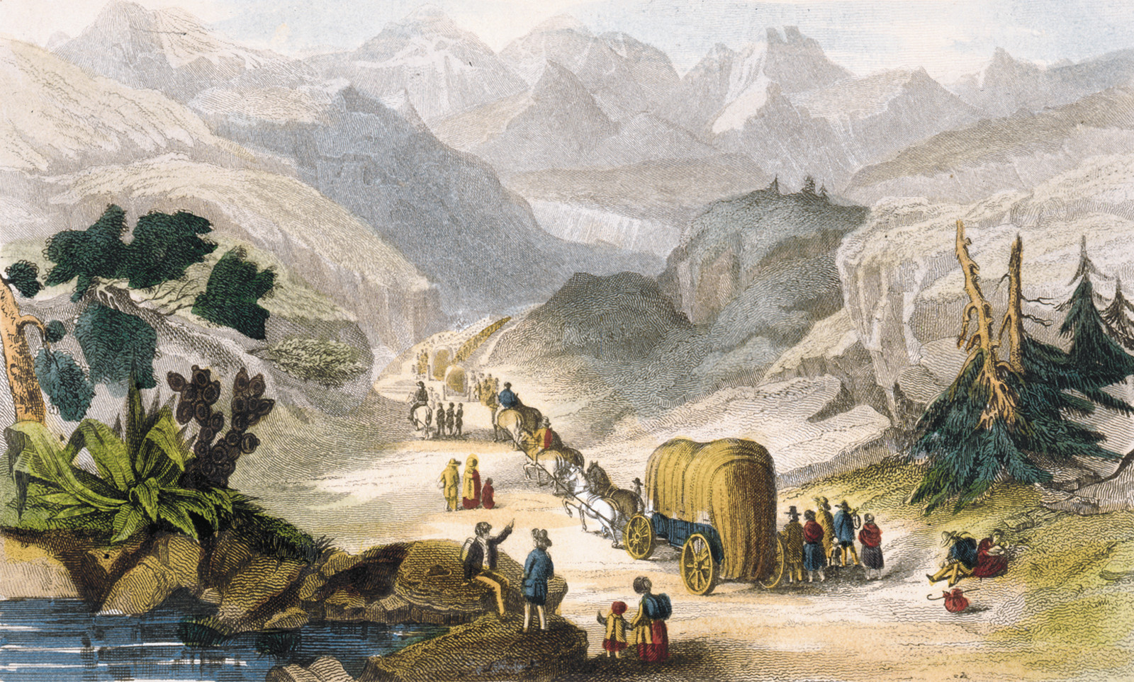 Emigrantpartyontheroadto Califo — historic image