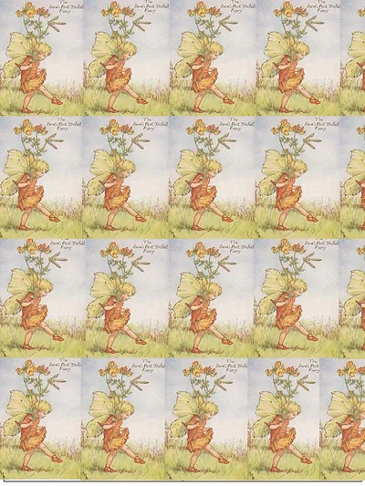 Bird's Foot Trefoil Fairy repeating pattern