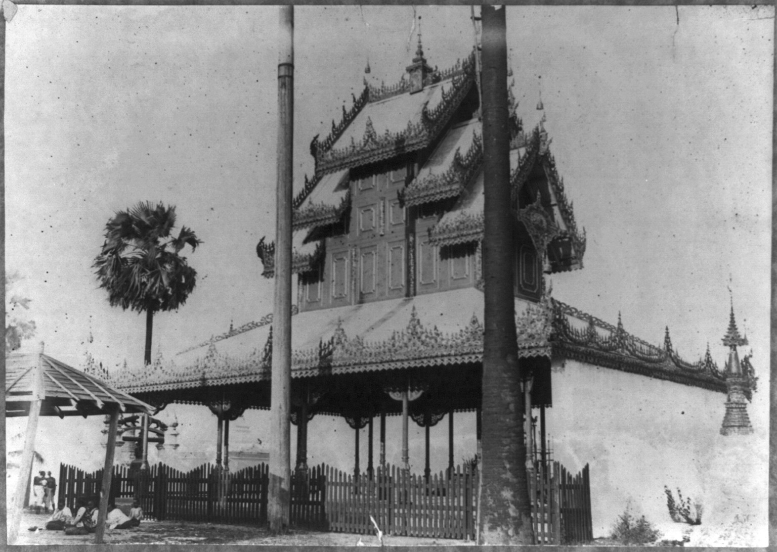 Red and gold pagoda, Moulmein, [1889] — historic photograph