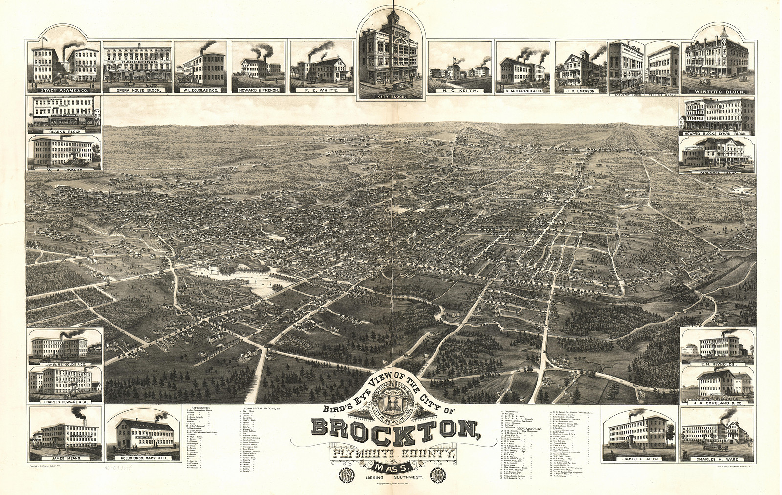 MA Brockton 1882, 1882 — antique map