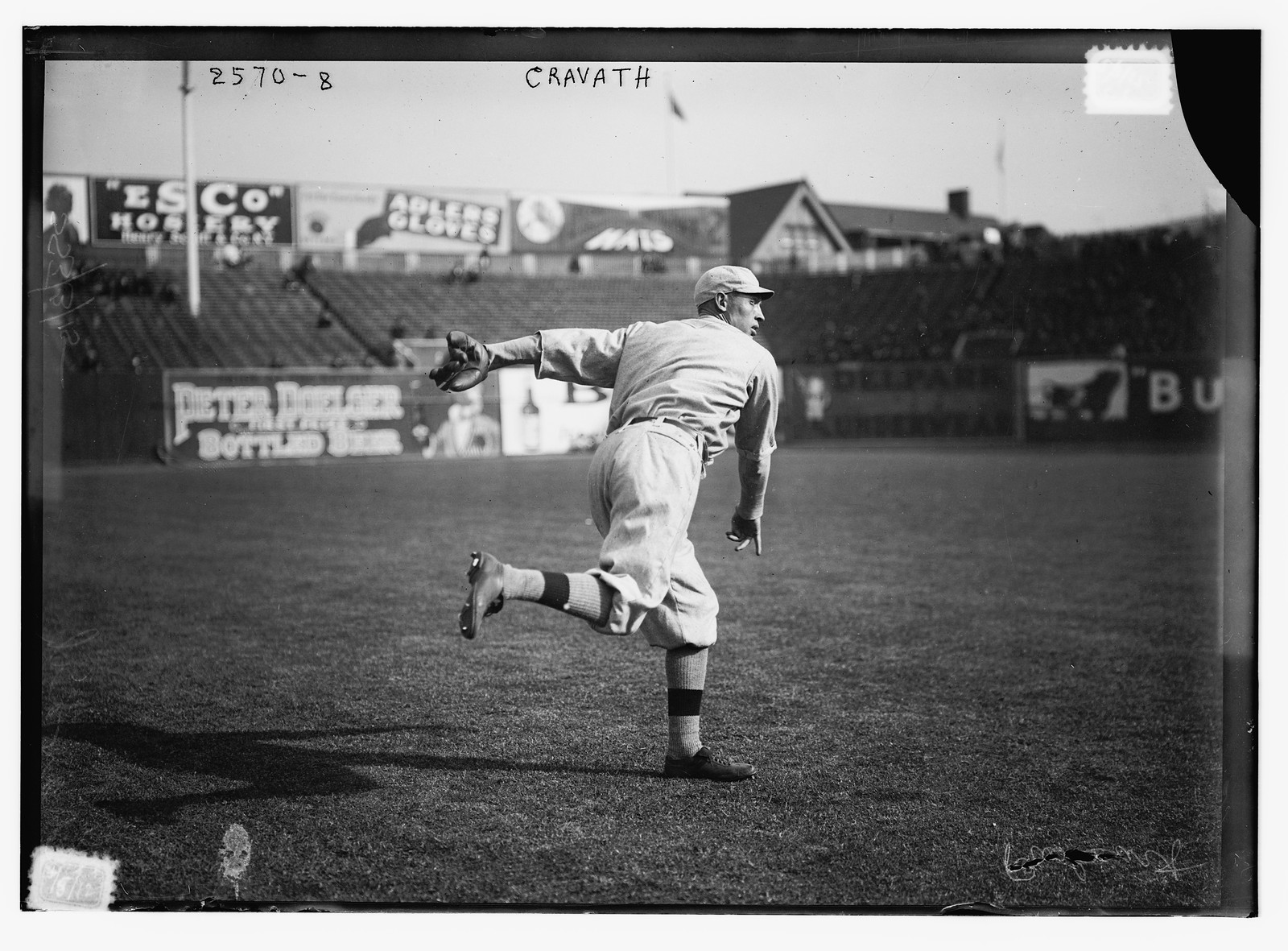 Gavvy Cravath, Philadelphia NL, at Polo Grounds, NY (baseball), [1912] — historic photograph