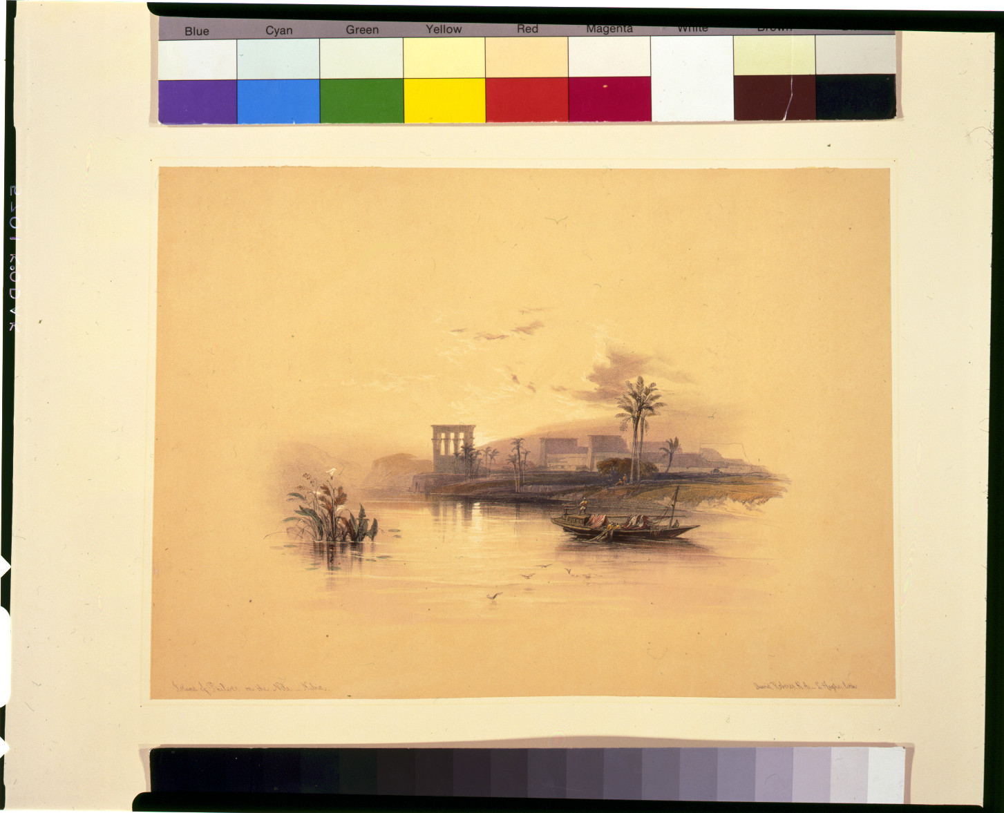 Island of Philoe [sic], on the Nile--Nubia / David Roberts, R.A., [published between 1846 and 1849] — antique lithograph